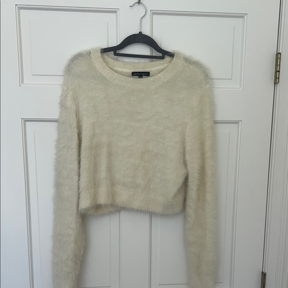 PacSun Cream Fuzzy Sweater
